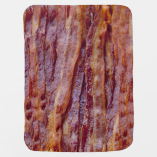 Fried bacon baby blanket