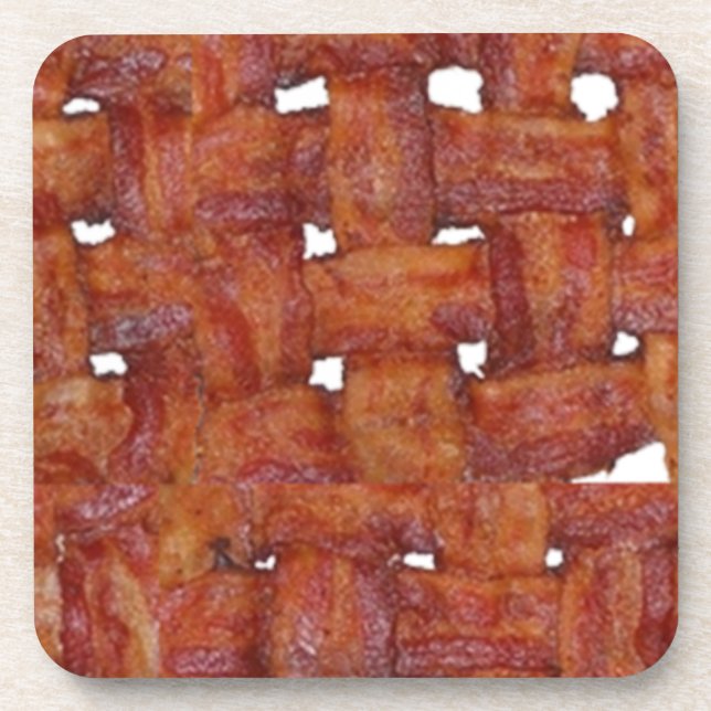 Fried Bacon Beverage Coaster (Front)