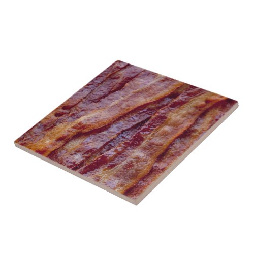 Fried bacon ceramic tile