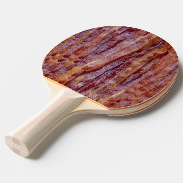 Fried bacon ping pong paddle (Front Angle)