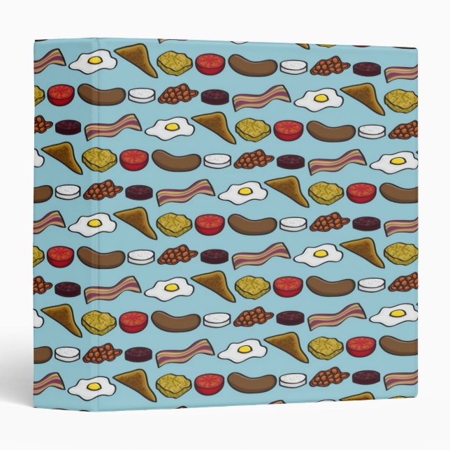 Fried Breakfast 3 Ring Binder (Front/Spine)