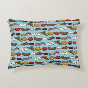 Fried Breakfast Decorative Pillow