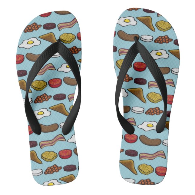 Fried Breakfast Flip Flops (Footbed)
