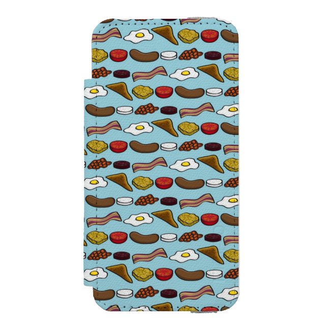 Fried Breakfast Incipio iPhone Wallet Case (Folio Front)