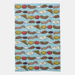 Fried Breakfast Kitchen Towel