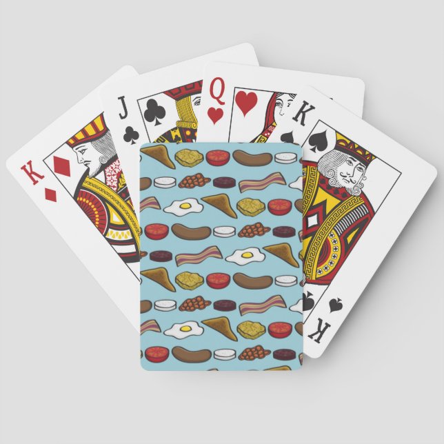 Fried Breakfast Poker Cards (Back)