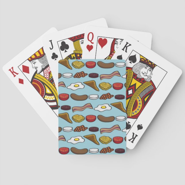 Fried Breakfast Poker Cards (Back)