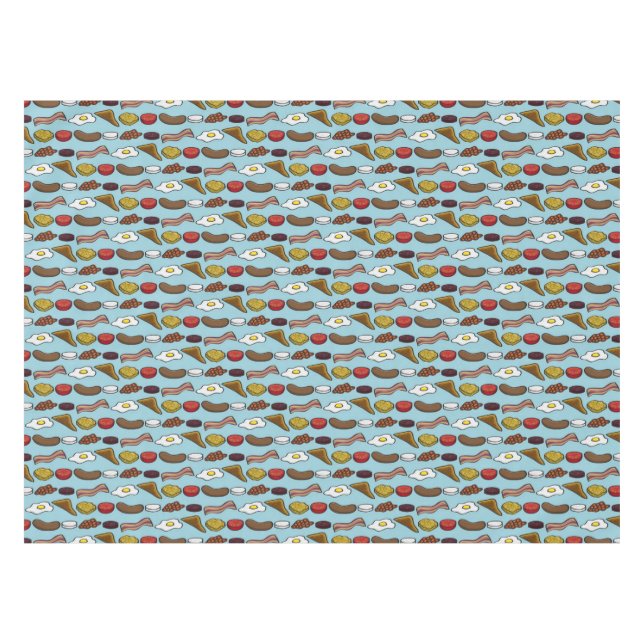 Fried Breakfast Tablecloth (Front (Horizontal))