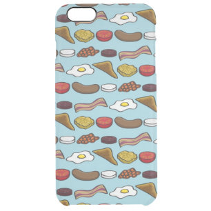 Fried Breakfast Clear iPhone 6 Plus Case