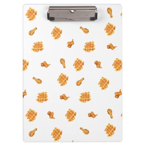 Fried Chicken and Waffles Pattern  Clipboard