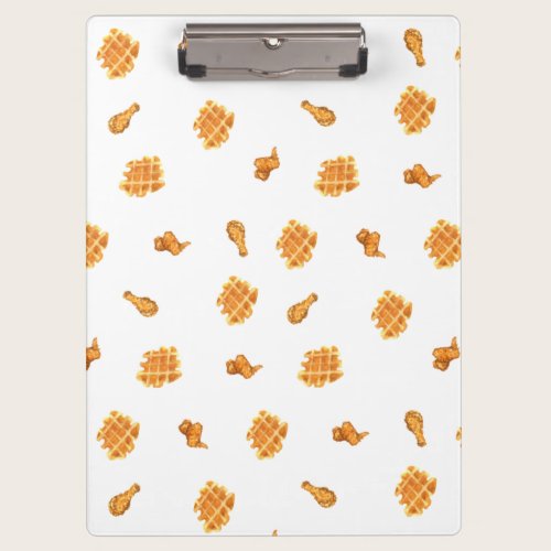 Fried Chicken and Waffles Pattern  Clipboard