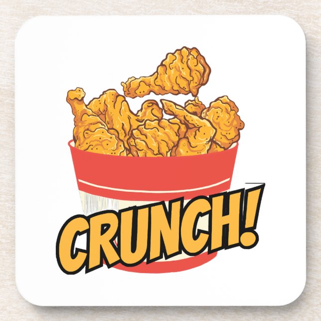 Fried-chicken Beverage Coaster (Front)