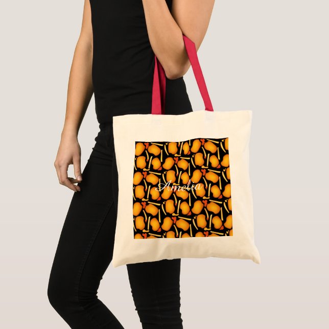 Fried Chicken Bites And Potato Fries Tote Bag (Front (Product))