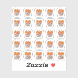 Fried Chicken Bucket Fast Food Meal Planner Sticker