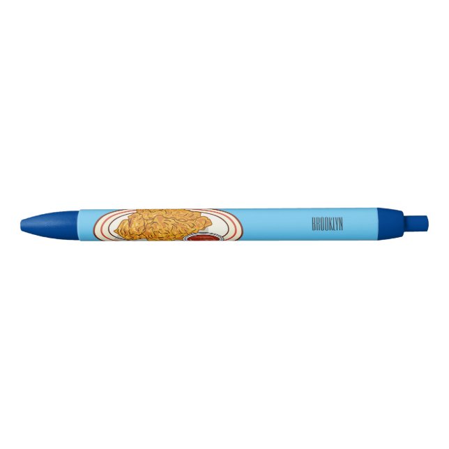 Fried chicken cartoon illustration pen (Front)