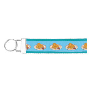 Fried chicken cartoon illustration wrist keychain