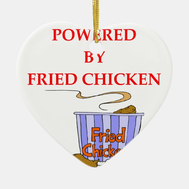 FRIED CHICKEN CERAMIC ORNAMENT (Front)