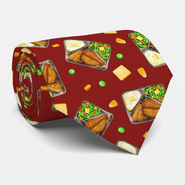 Fried Chicken Dinner - in red Neck Tie (Rolled)