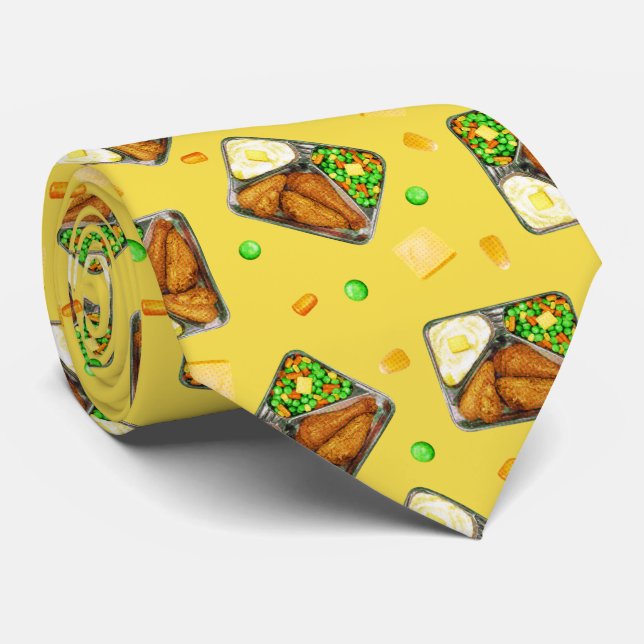 Fried Chicken Dinner - in yellow Neck Tie (Rolled)
