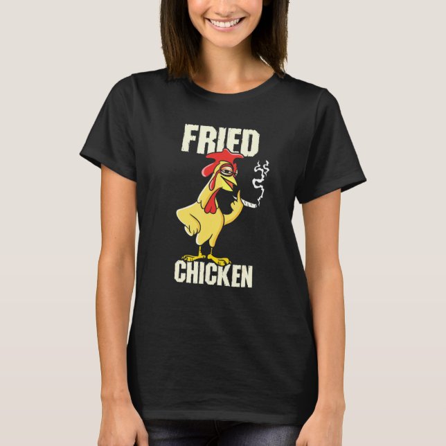 Fried Chicken Drumstick Nuggets Wings Breadcrumbs T-Shirt (Front)