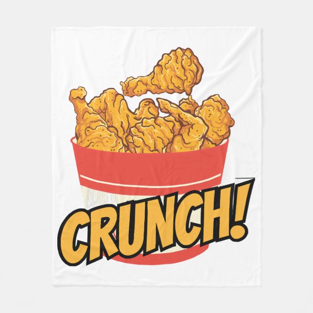 Fried-chicken Fleece Blanket (Front)