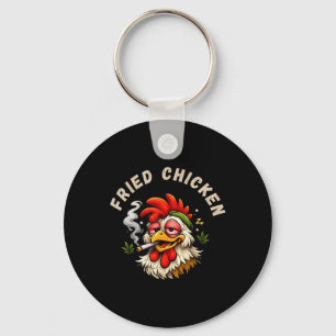 Fried Chicken Lazy Funny Smoker Stoner Joint Weed  Keychain