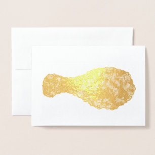 Fried Chicken Leg Drumstick Soul Food Cooking Foil Card