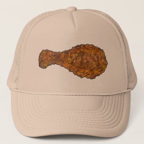 Fried Chicken Leg Drumstick Soul Food Foodie Meat Trucker Hat