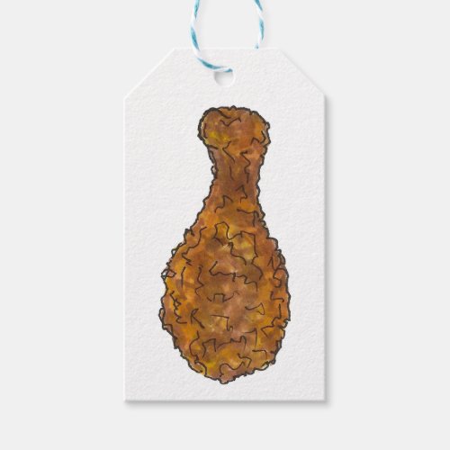 Fried Chicken Leg Drumstick Soul Food Gift Tag