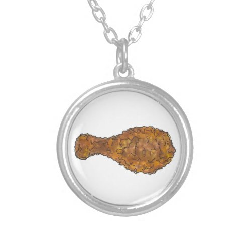 Fried Chicken Leg Drumstick Soul Food Necklace