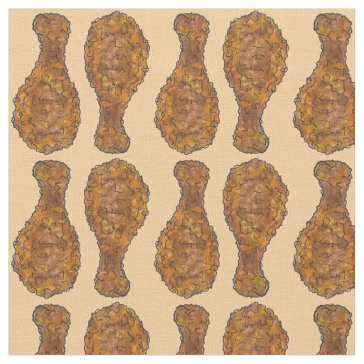 Fried Chicken Leg Drumstick Southern Soul Food Fabric