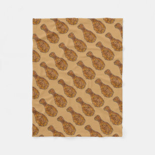 Fried Chicken Leg Drumstick Southern Soul Food Fleece Blanket