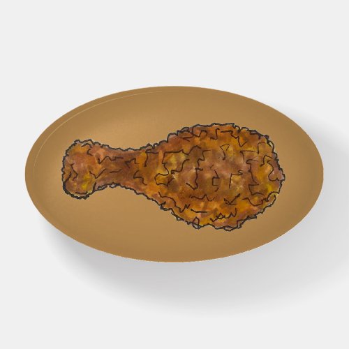 Fried Chicken Leg Drumstick Southern Soul Food Paperweight