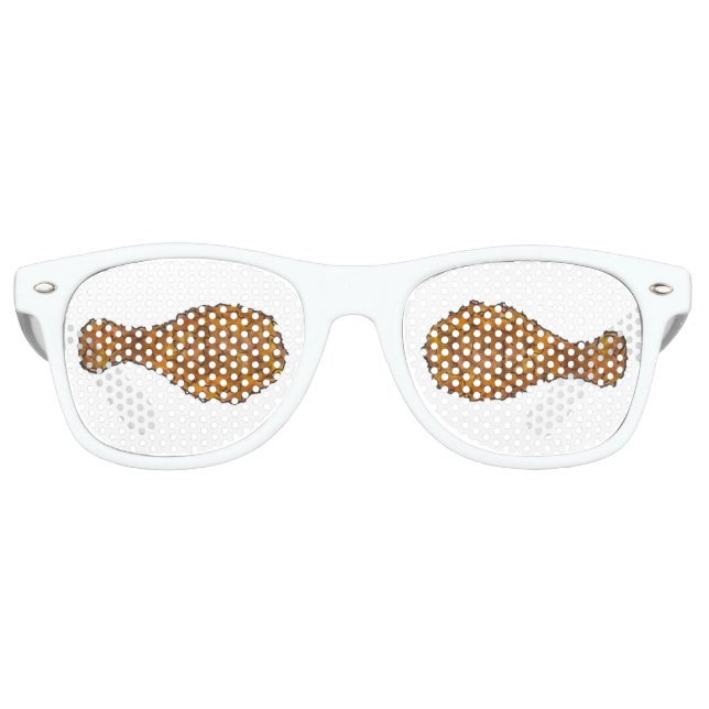 Fried Chicken Leg Drumstick Southern Soul Food Retro Sunglasses (Front)