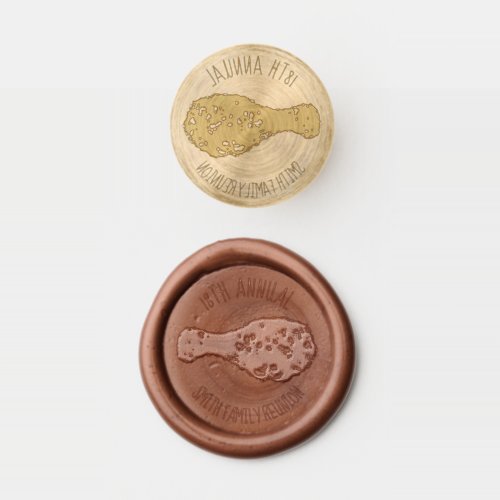Fried Chicken Leg Picnic Cookout Family Reunion Wax Seal Stamp