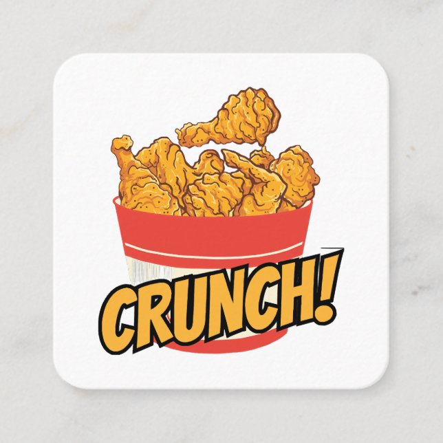 Fried-chicken Square Business Card (Front)