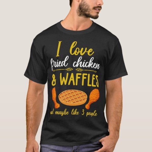 Fried Chicken Waffles Shirt Sarcastic Chicken 2Waf