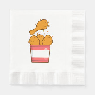 Fried Chicken With Bucket Napkins