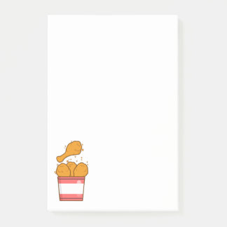 Fried Chicken With Bucket Post-it Notes