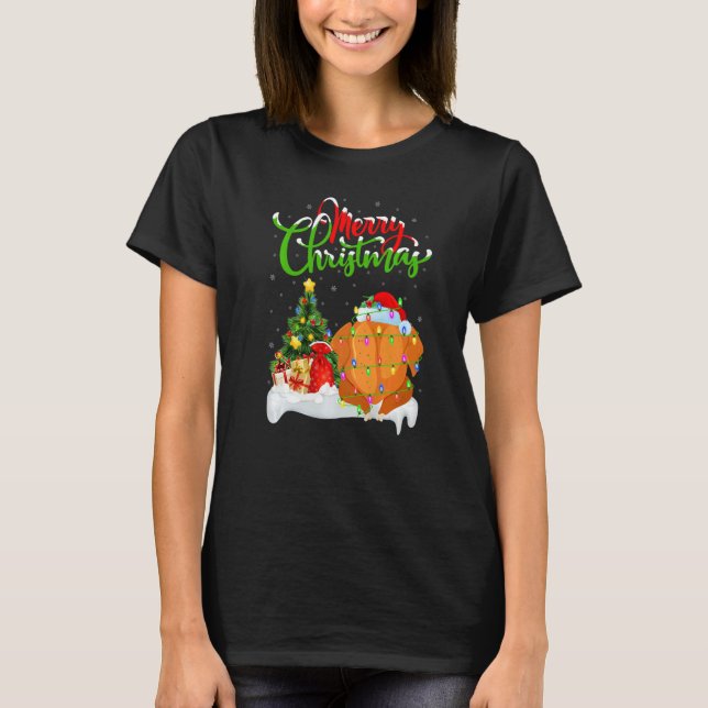 Fried Chicken  Xmas Decorations Fried Chicken Chri T-Shirt (Front)