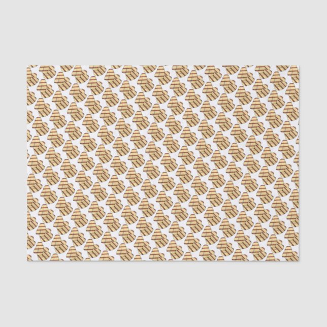 Fried Cypriot Halloumi Grilling Cheese Vegetarian Tissue Paper (Front)