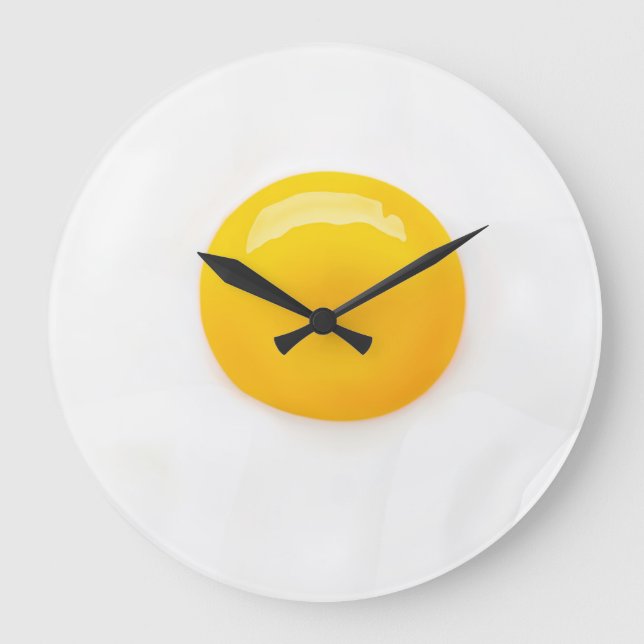 FRIED EGG 2    LARGE CLOCK (Front)