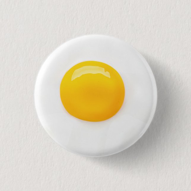 FRIED EGG 2   PAPER PLATES BUTTON (Front)