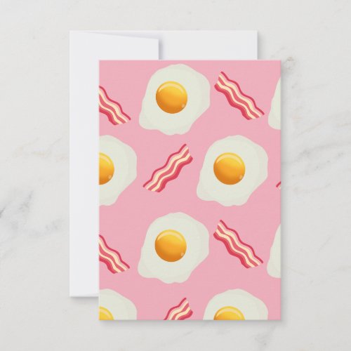 Fried Egg  Bacon Card