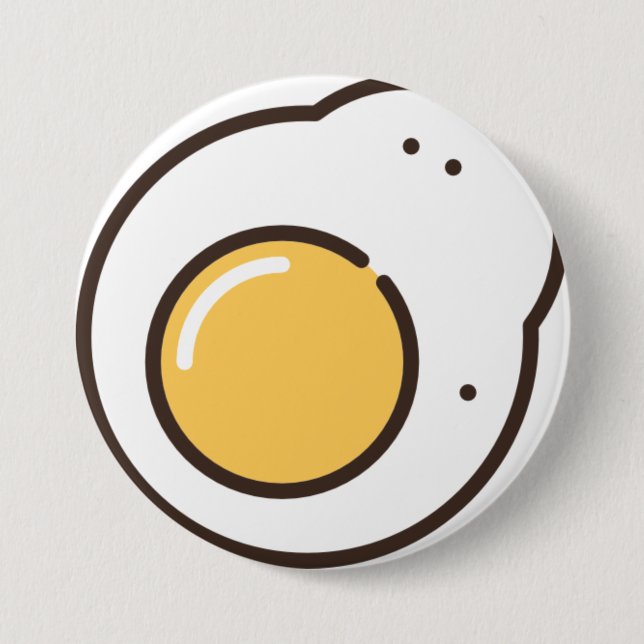 fried-egg button (Front)