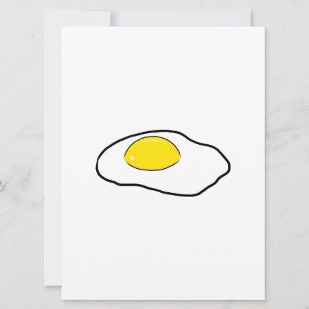 Fried Egg Cartoon Drawing Poached Eggs Sunny Side