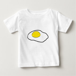 Fried Egg Cartoon Drawing Poached Eggs Sunny Side Baby T-Shirt