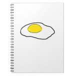 Fried Egg Cartoon Drawing Poached Eggs Sunny Side Notebook at Zazzle