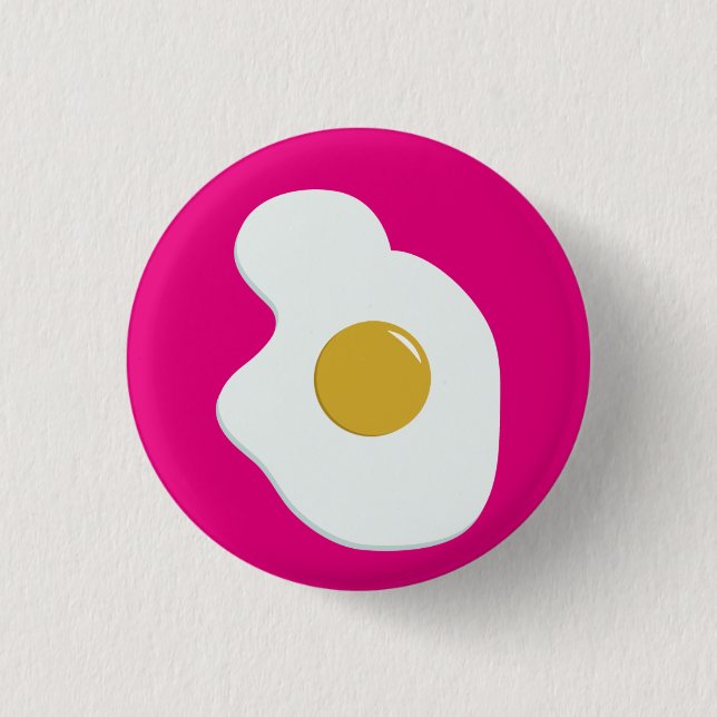 Fried EGG companion badge Pinback Button (Front)