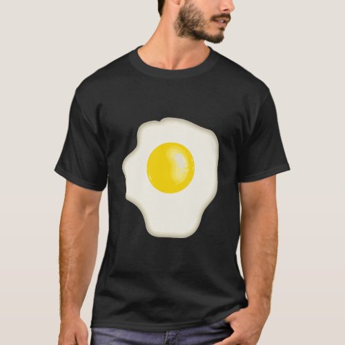 Fried Egg Cool Sunny Side Up Egg Lovers Gift T_Shirt